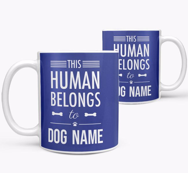 Personalised 'This Person Belongs to {dogsName}' Mug